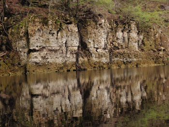 Karst reflected in water’s surface
