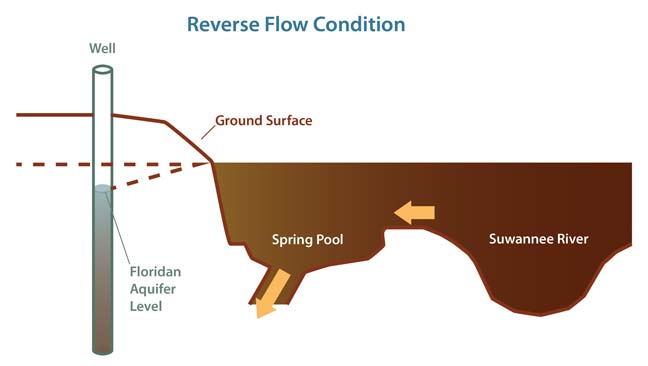 Graphic Illustrating Reverse Flow Condition