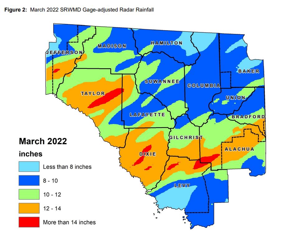 March Rainfall Graphic
