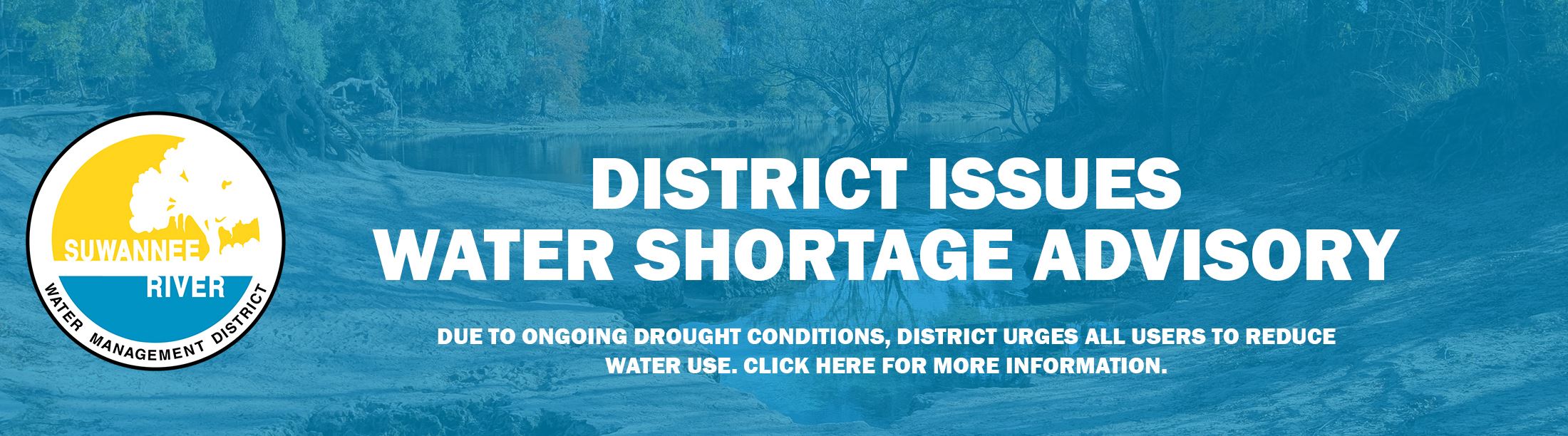 water shortage advisory banner